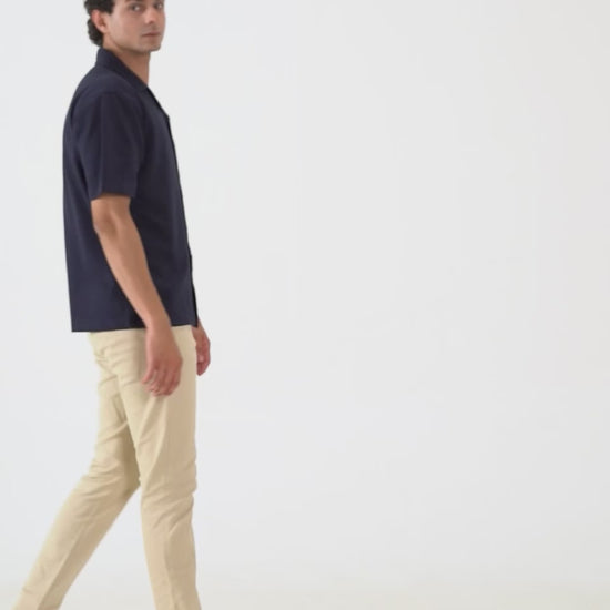 Popcorn Knit Boxy Shirt - Cougar Clothing