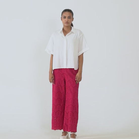 Schiffli Embroidered Trousers - Cougar Clothing