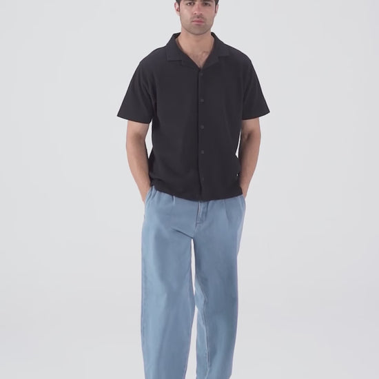 Boxy Popcorn-Knit Shirt - Cougar Clothing