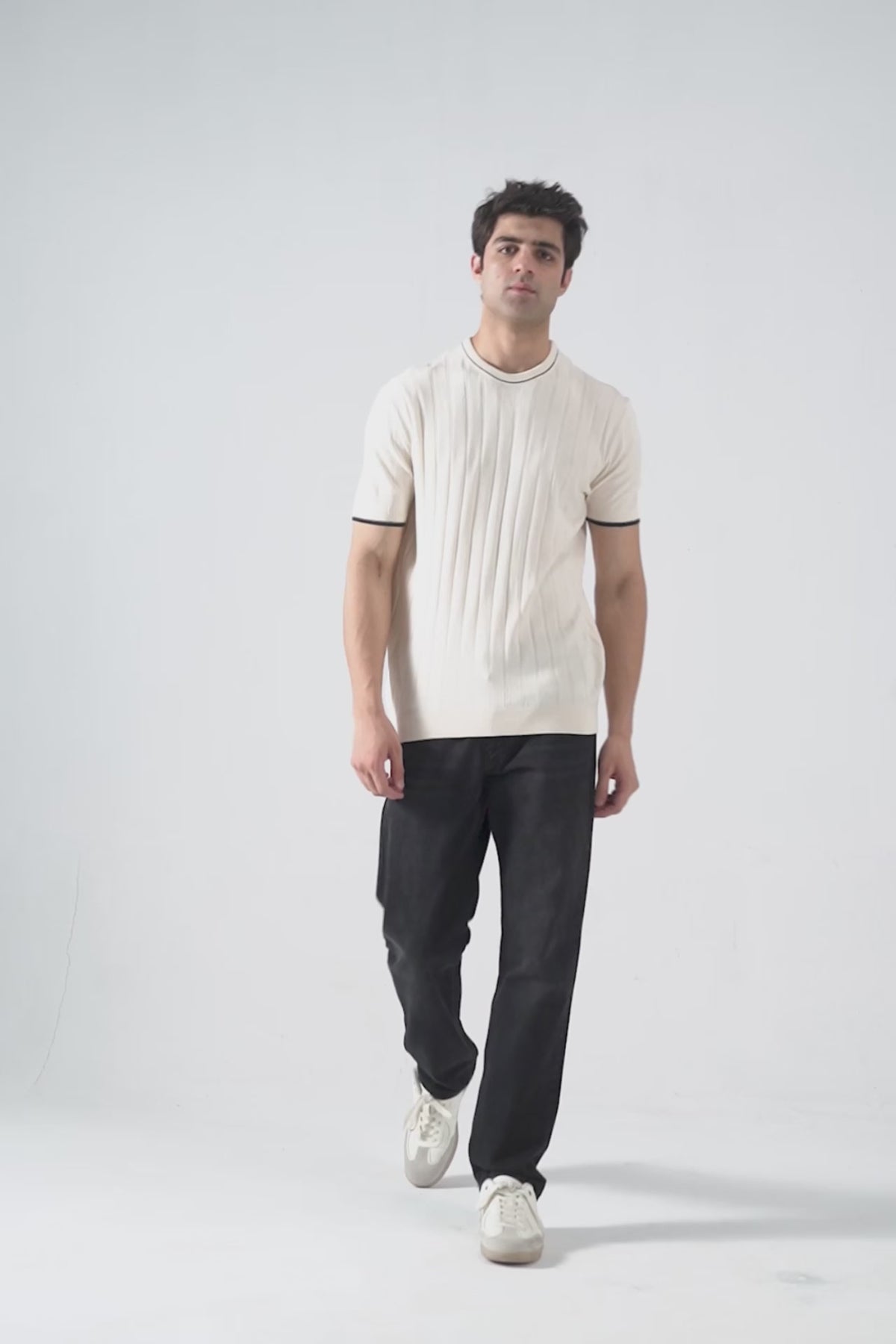 Drop Needle Knit T-Shirt - Cougar Clothing