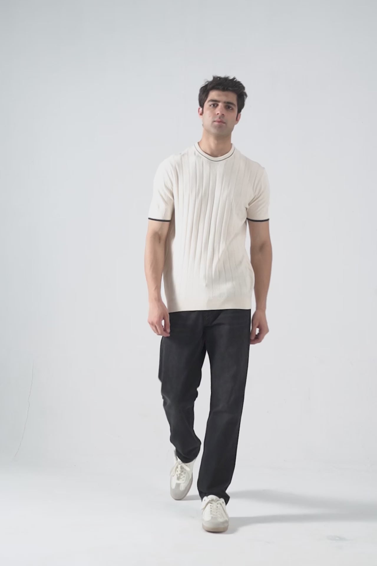 Drop Needle Knit T-Shirt - Cougar Clothing