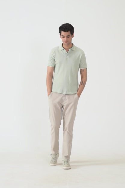 Waffle Knit Polo - Cougar Clothing