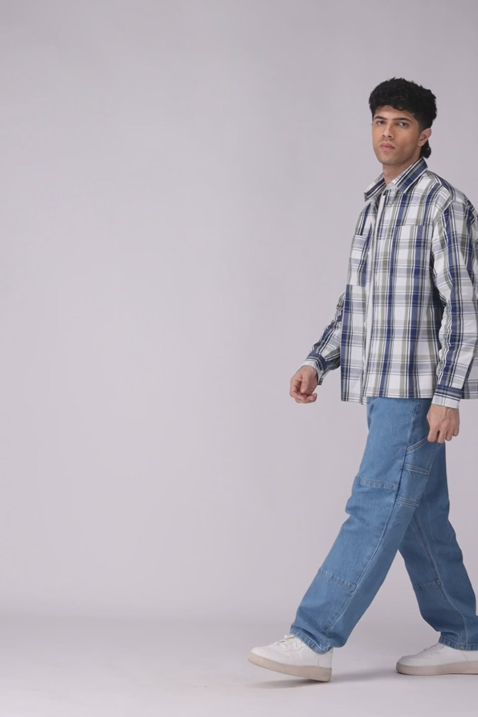 Baggy Fit Checkered Shirt - Cougar Clothing