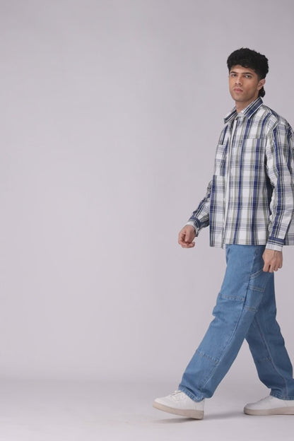 Baggy Fit Checkered Shirt - Cougar Clothing