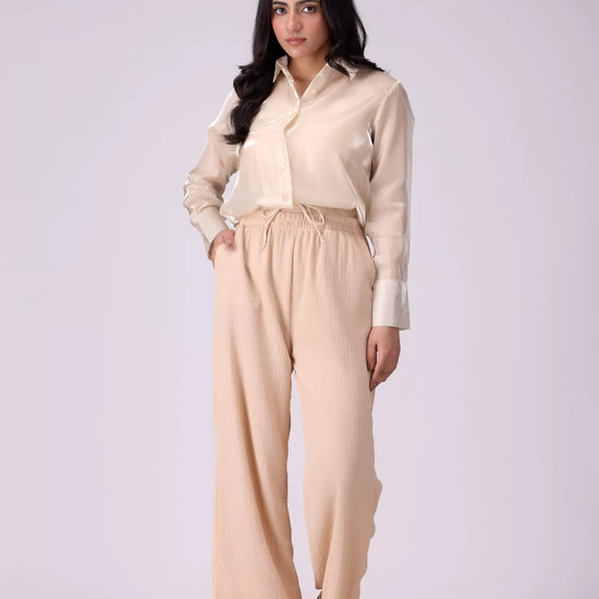 Shimmer Organza Chiffon Shirt - Cougar Clothing