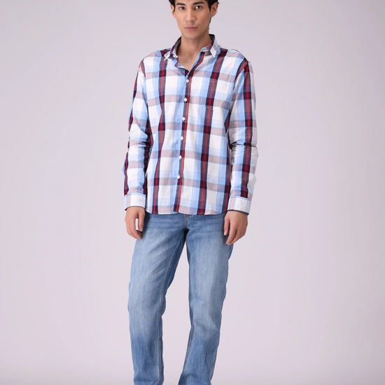 Regular Fit Checkered Shirt - Cougar Clothing