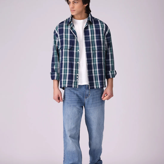 Box Fit Checkered Shirt - Cougar Clothing