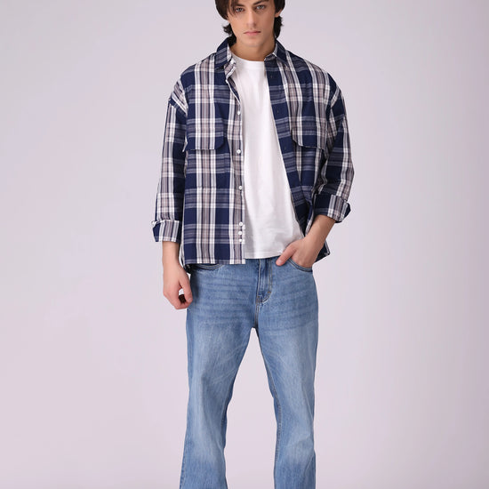Box Fit Checkered Shirt - Cougar Clothing