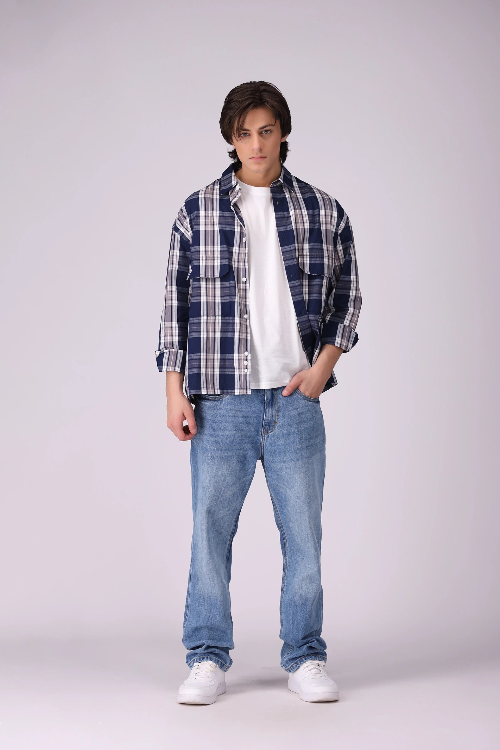 Box Fit Checkered Shirt - Cougar Clothing