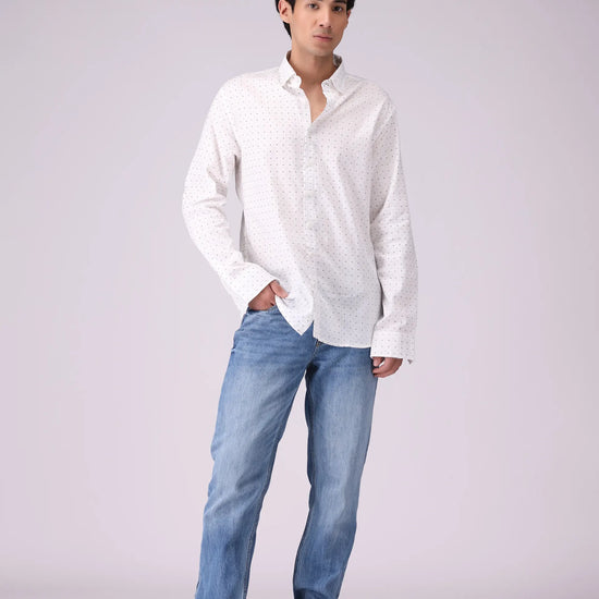 Regular Fit All Over Printed Shirt - Cougar Clothing
