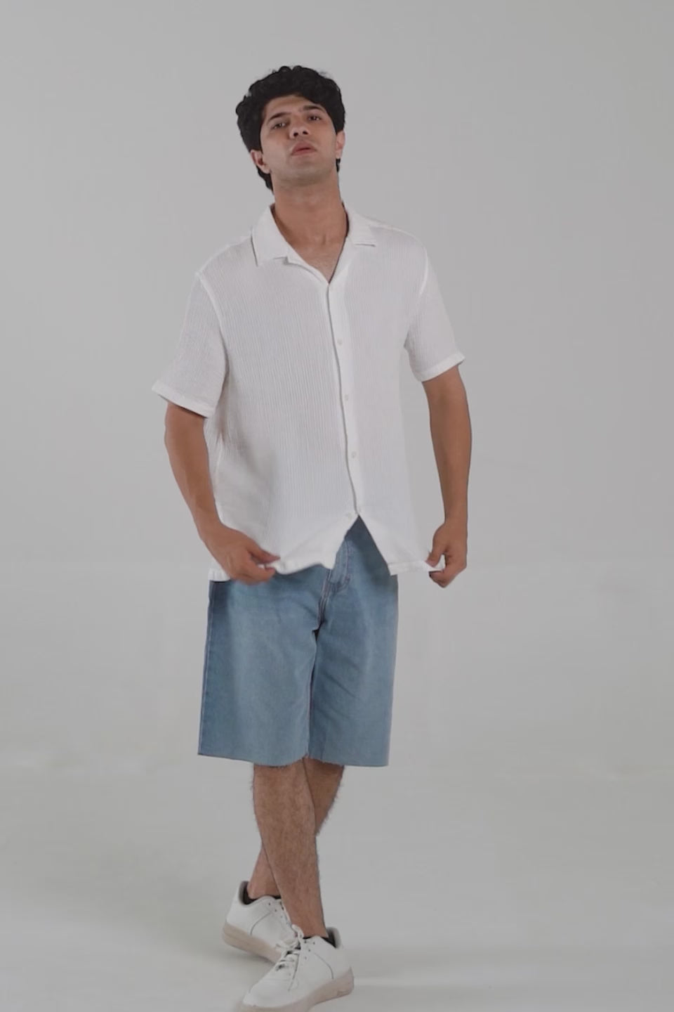 Textured Resort Collar Shirt - Cougar Clothing