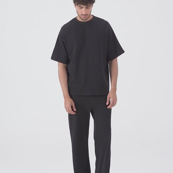 Ottoman-Knit Oversized T-Shirt - Cougar Clothing