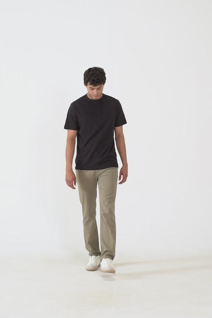 Jacquard Jersey Henley - Cougar Clothing