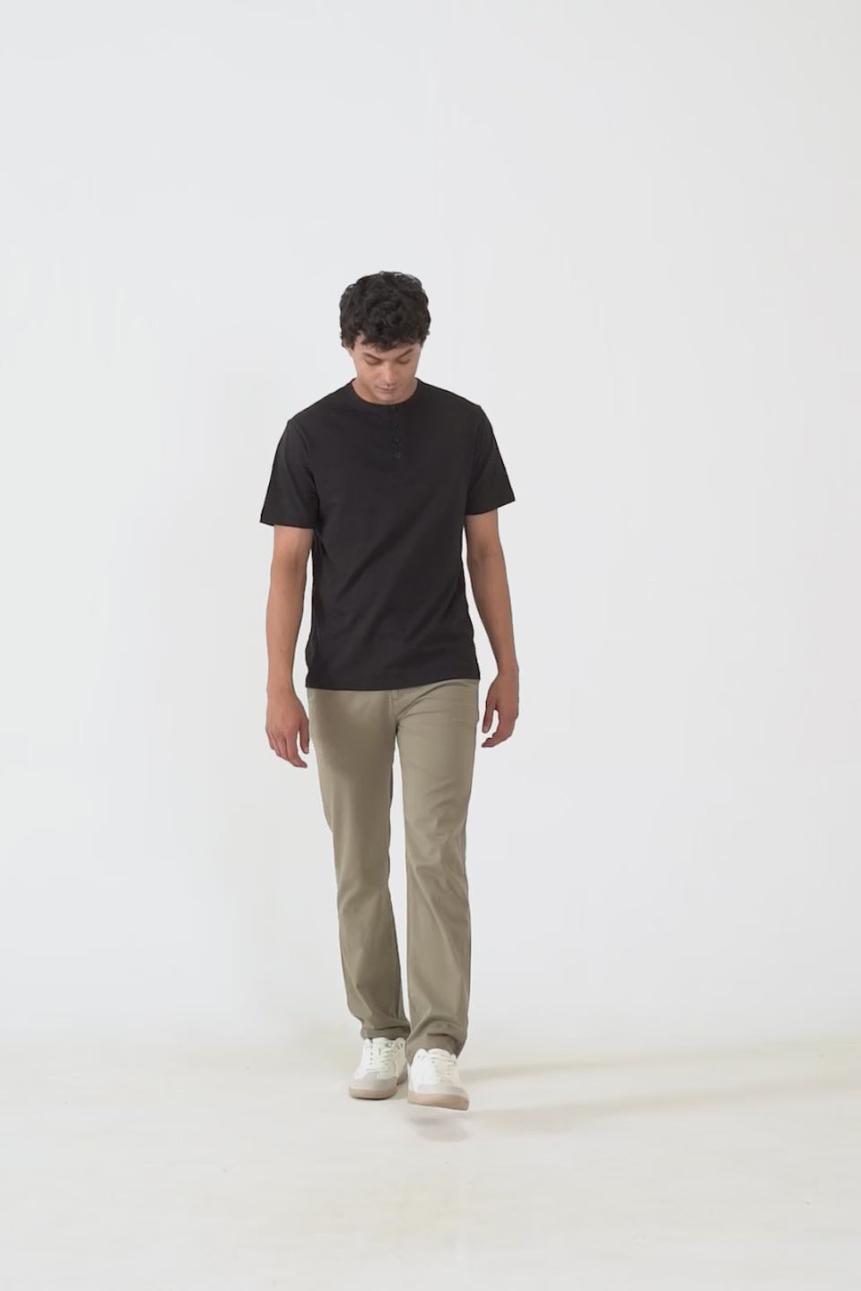 Jacquard Jersey Henley - Cougar Clothing