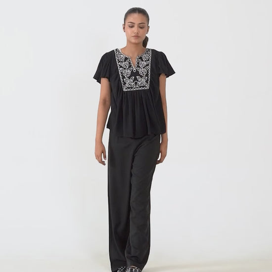 Loose Fit Pleated Trousers - Cougar Clothing