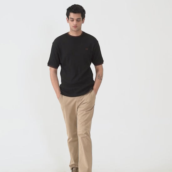 Waffle Knit T-Shirt - Cougar Clothing