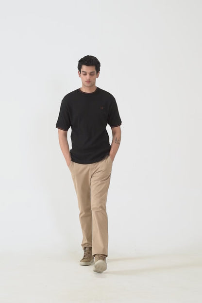 Waffle Knit T-Shirt - Cougar Clothing