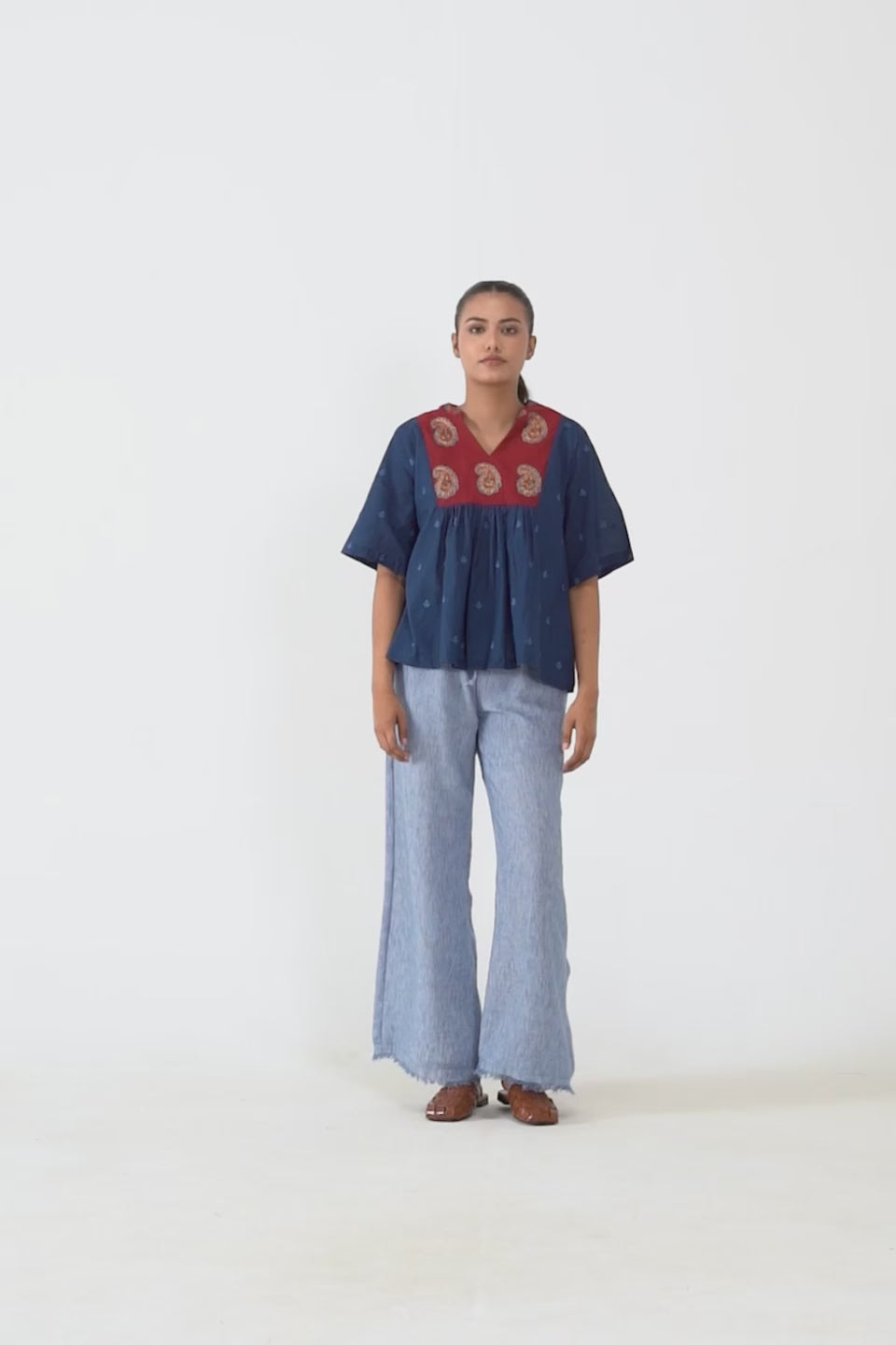 Embroidered Fusion Top - Cougar Clothing