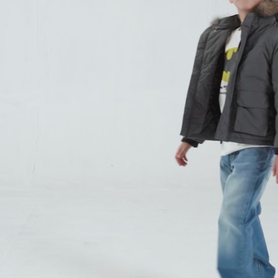 Faux Fur Hood Jacket - Cougar Clothing