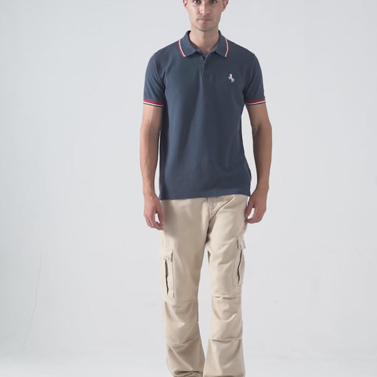 Textured Tipping Polo - Cougar Clothing