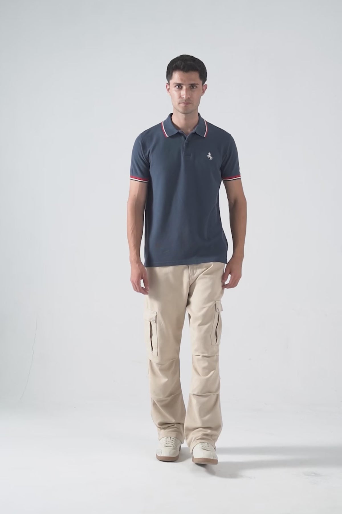Textured Tipping Polo - Cougar Clothing