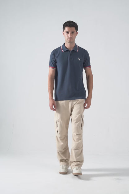 Textured Tipping Polo - Cougar Clothing
