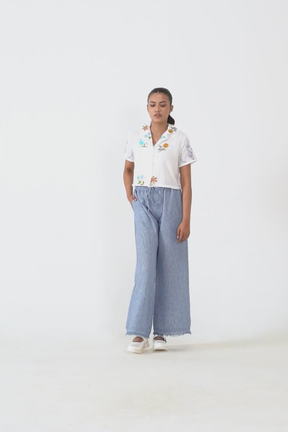 Floral Embroidered Shirt - Cougar Clothing