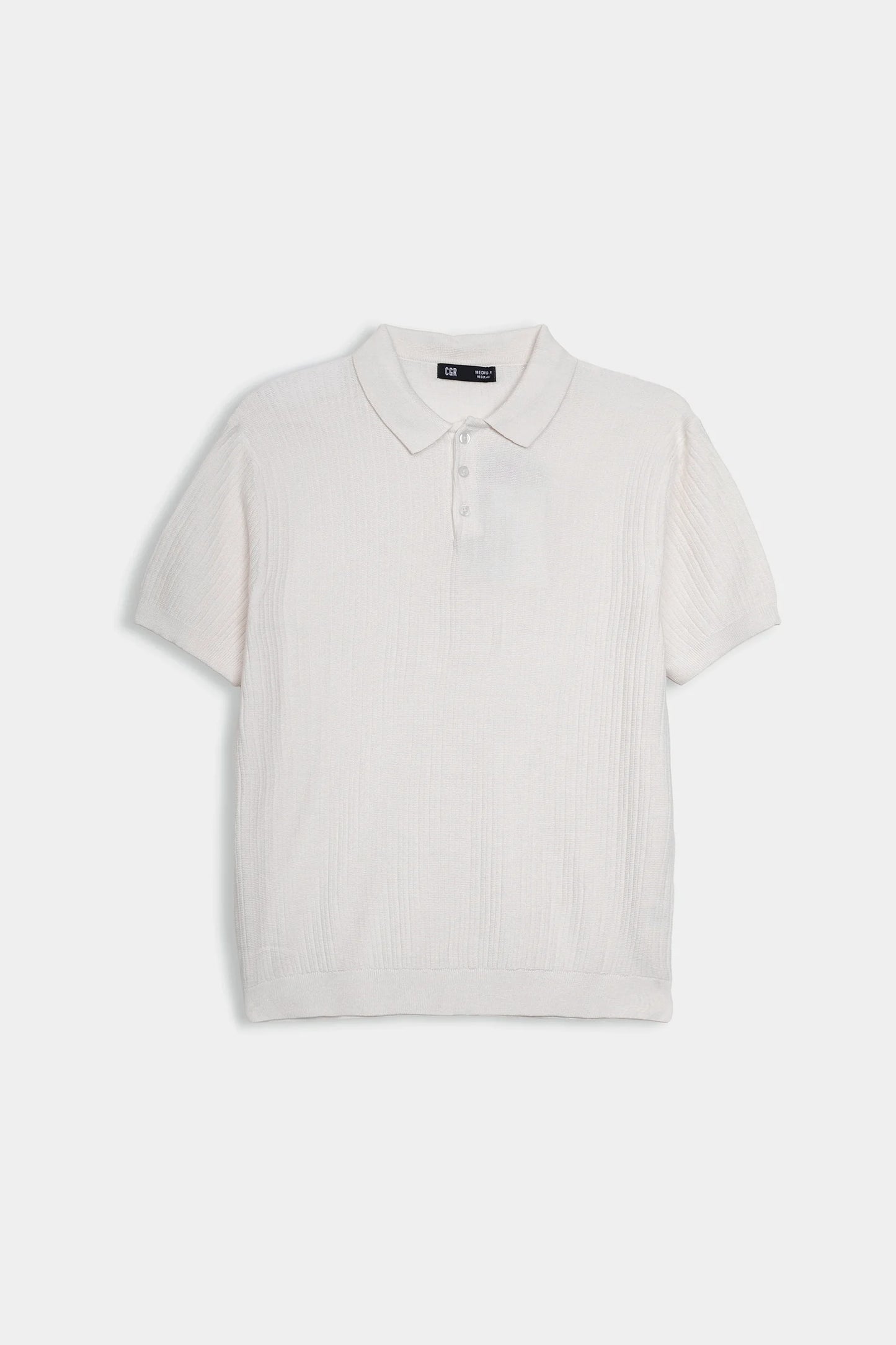 Vertical Knit Polo - Cougar Clothing