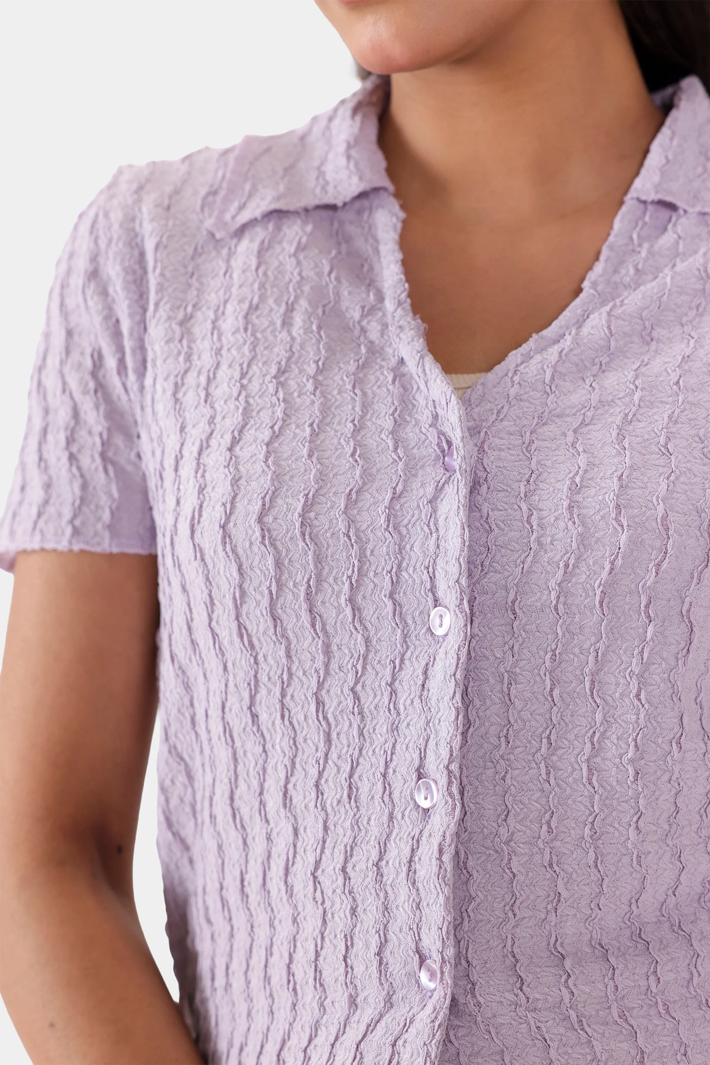 Textured Short-Sleeved Shirt - Cougar Clothing