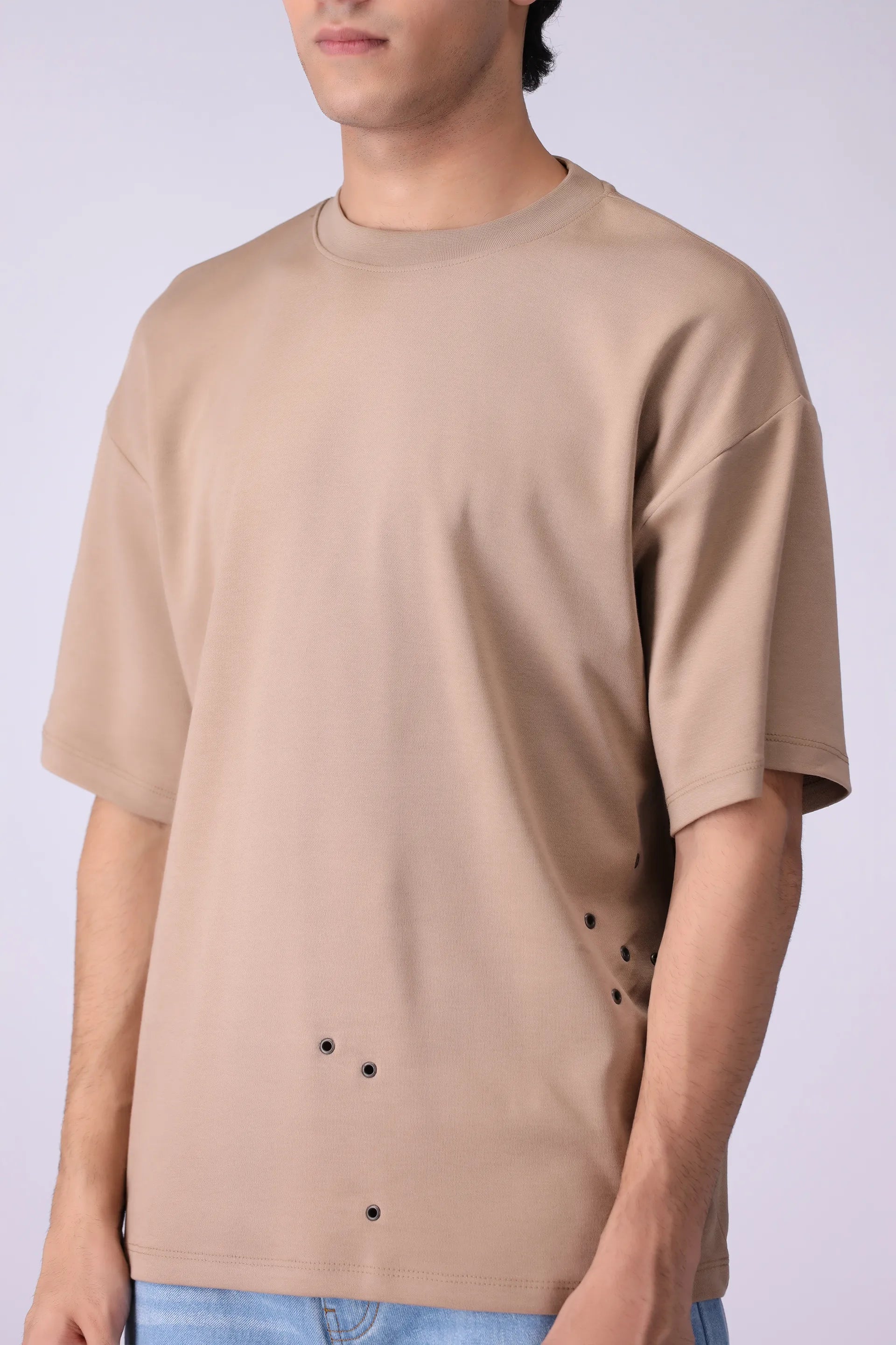 Rivet-Detailed T-Shirt - Cougar Clothing